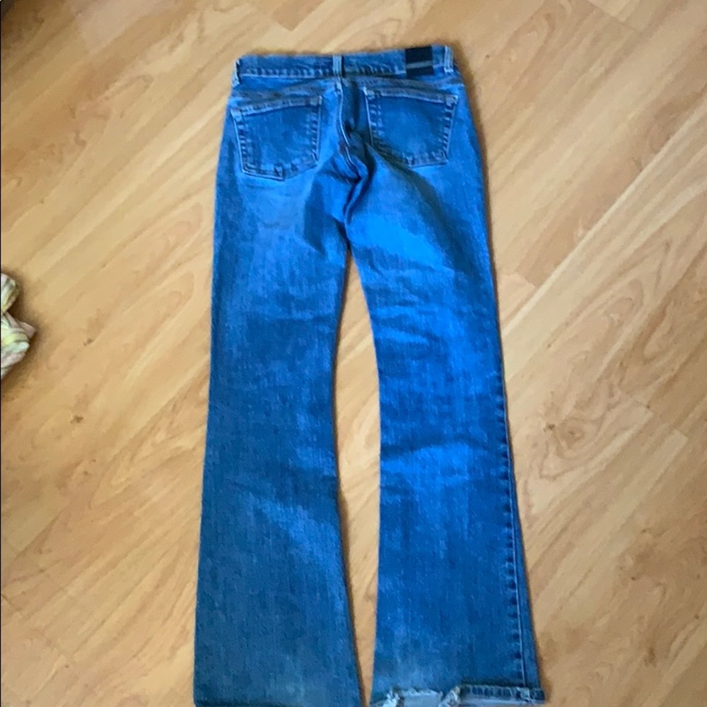 Vintage Bebe fit and flared denim jeans